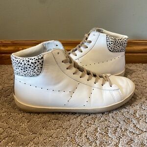 Gola White High Top Leather Sneakers Size 8